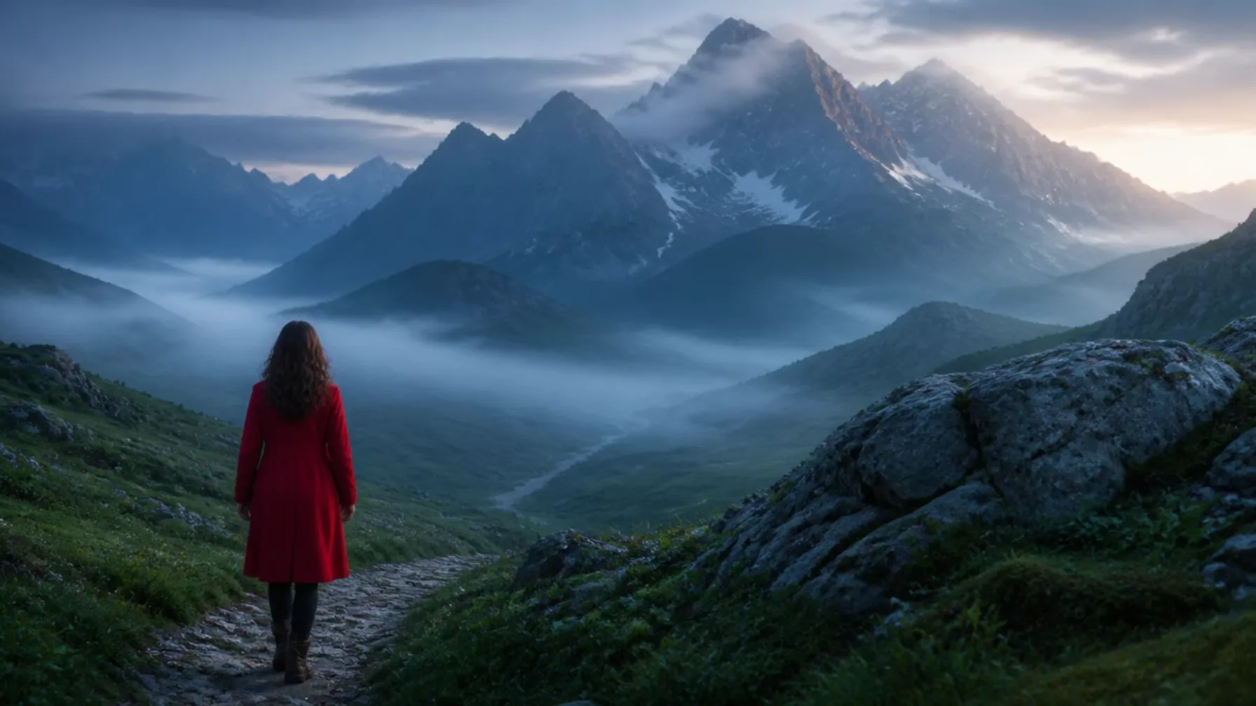 AI Video Continuation solving unfinished moments in an existing landscape scene