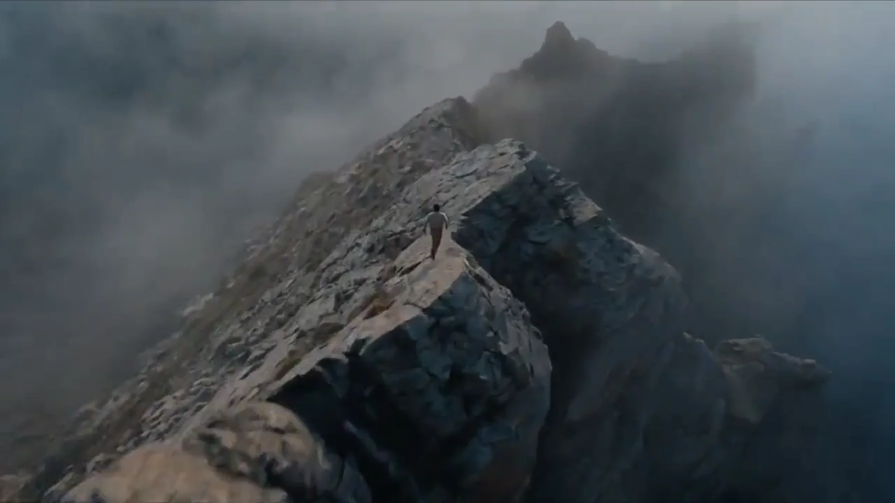Kling video extender respecting an established trajectory through a landscape